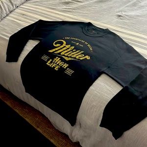 Miller High Life Black Sweatshirt - Medium